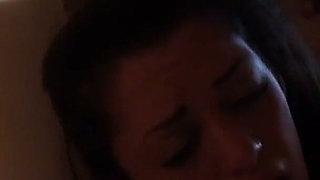 Hot chick bends over on the bed and gets banged from behind