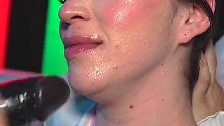 Threesome Petite Latinas Turn the Dance Floor Into an Orgy of Strap-ons and Nipple Clamps!