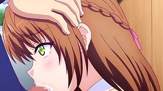 Confession... 02 - Hentai (Russian subtitles) - Blowjob, Public, School, Big Boobs, Creampie