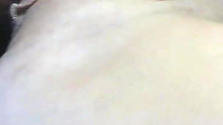 Slurping Squelchy Glass Toy Fucking in Crotchless Stockings