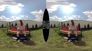 Teen Couple On Bench Amateurs VR