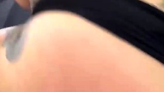 Perfect wife enjoys to breastfeed, sit and swallow milk