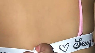 Rubbing my penis on my stepsister's underwear