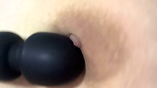 Mom plays with her huge tits very delicious
