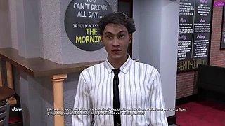 My Stepbrother's Wife Cheats at Bar with Big Cock Blowjob - Full HD 3D Sex Story