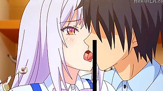 A horny, lascivious girl seducing her teacher - Hentai