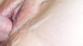 Horny Stepmom Gets Her Pussy Covered with Cum