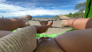 I Like to Touch Myself Until I Reach Orgasm on the Beach While Being Watched