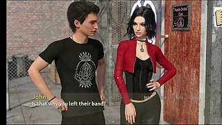 Live the rock star fantasy with a busty black-haired teen in this erotic visual novel