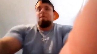 Muscular Hunk Caught Jerking Off Alone
