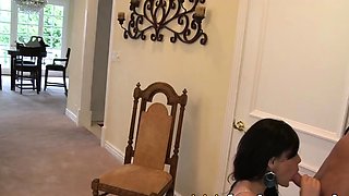 Blonde bi atch got her big boobs ass frosted after a