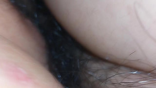 Wet all over my cousin's big pussy