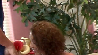 Sexy young exotic slut sucks and gets fucked by man while his girl watches