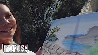 Gorgeous Babe Sasha Cox Takes a Fat Cock in Public