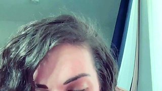 Small titted babe toys her pussy on webcam