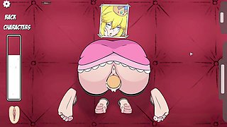 Princess Peach wild gameplay in the hole house sex game