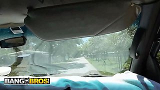 Bangbros - izzy rae earns currency and deep gusto on the fuck bus with rocket powers’ monster cock