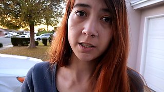 Amateur redhead Milf sucks and fucks a guy