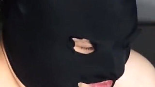 Sexy Schoolgirl Dommes Tease Masked Submissive Stud