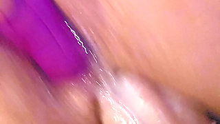Anal play with dildo
