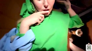 Alina Rai Stepmom Fucked in Car by Runaway Stepson Doggy Style Creampie