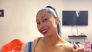 Step Mom Gives Blowjob Advice To Teen Son For His Date - Latina MILF Teaches Inexperienced Boy