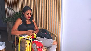 LATINA TEEN in LINGERIE was saving herself for her BF