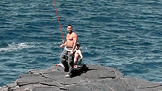 A Very Hot Threesome Fuck: a Slutty Bitch Banged on the Beach!!!