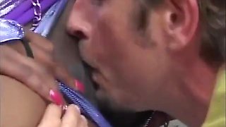 Randy Ebony Babe Takes Dick In Her Twat And Mouth