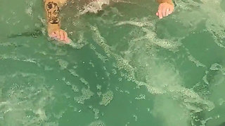 Davisdesires Is in the Pool Watch Her Pussy Drool