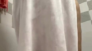 Indian Mom Shower Striptease