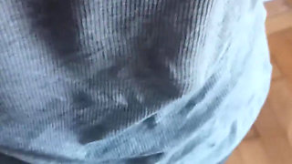 Real Homemade Wife Workout and Sucking Big Cock on Her Knees Cum in Mouth