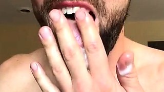 Solo masturbation and gay climax