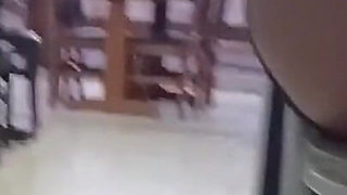 Wife Shows off at a Bar Without Panties!