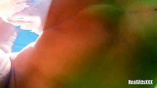 A Young Hottie Fucks with Her Boyfriend in the Pool Under Water