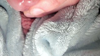 EXTREME CLOSE UP of me MILKING PRECUM and BLOWING A HUGE