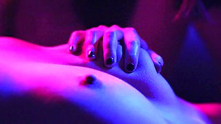 GIRLSWAY - Warm Chicks Have Powerful Tribbing On Kitchen Counter After Making Out In Front Of Plumber - Spencer Bradley