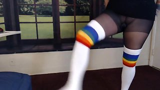 Working Out Stockings Socks Layered