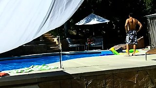 Amateur real small titted party teen slammed in gym class