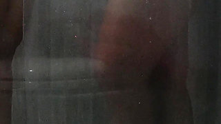 Threesome in the Shower with a Colombian BBW