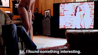 Gorgeous brunette babe fucked hardcore in the bathroom