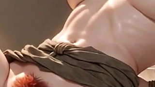 Redhead with Thick Hairy Pussy in Bondage - Desperate for Big Cock Creampie