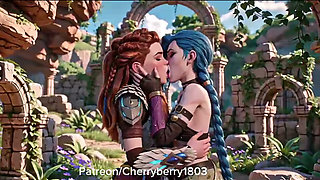 Jinx and aloy - lesbian