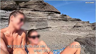 Beach Prank For Two Fit Girls: My Friend Fede Goes To The Beach With A Friend Of Hers And Arranges A Spicy Encounter With My Cock