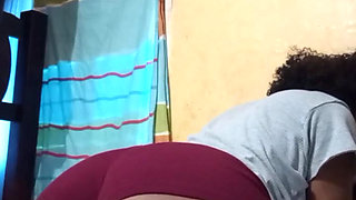 Hot pregnant stepmom does twerking