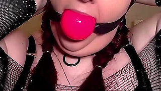 Lacey's Ballgag Play: a Submissive's Display of Devotion