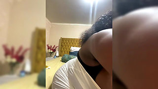 Lactating Ebony SSBBW Taking a Shower & Squirts Masturbating