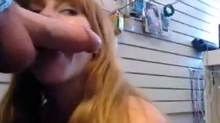Webcam Girl Gives an Amazing Blowjob