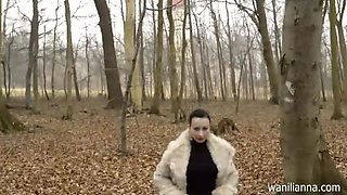 Hairy Brunette MILF Wanilianna Solo Masturbation Outdoor at Lighthouse - Fingering & Stockings Fetish