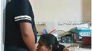 Maid Fucked In The Kitchen (we Almost Got Caught By My Wife) With Sexo Oral
